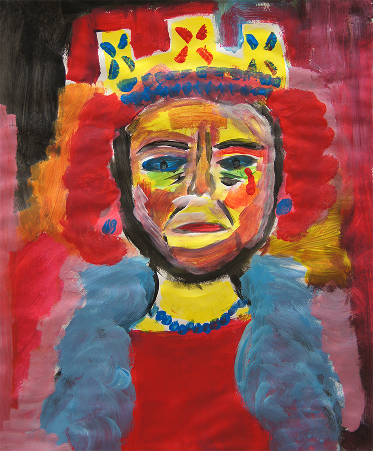 Inspiriert vom Expressionismus: die Queen