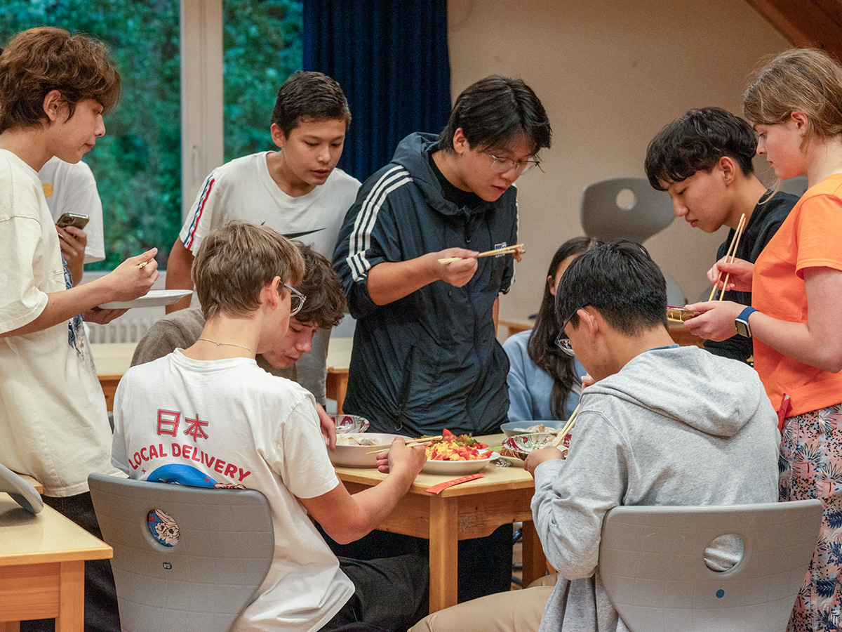 Chinesische Schüler teilen ihre kulinarische Kultur
