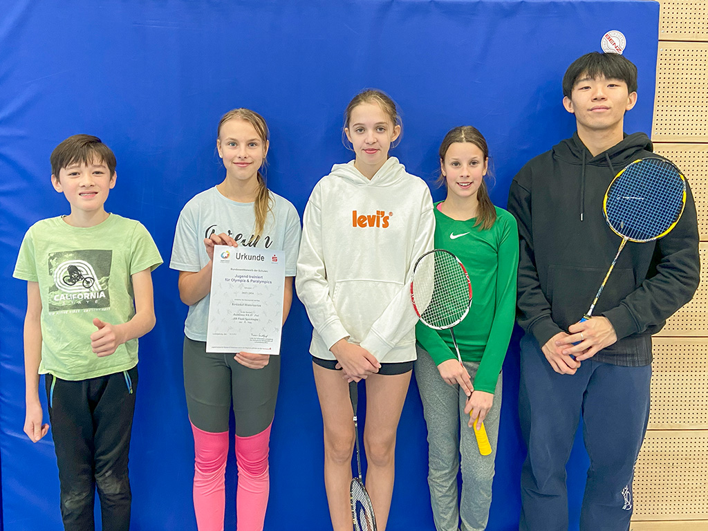 Leopold, Diana, Liv und Mia erreichten den 4. Platz.