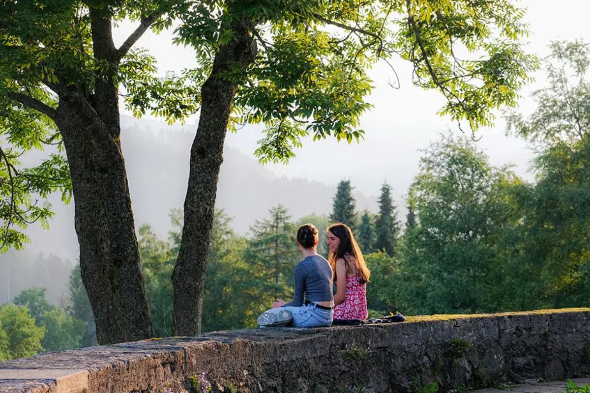Blick in die Natur vom Internat Birklehof zum Thema Internat mit ADHS