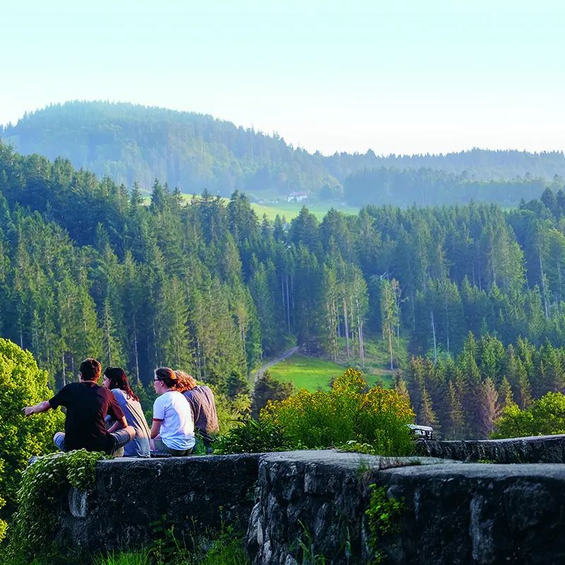 Schüler Birklehof mit Blick auf Schwarzwald zum Thema Boarding school